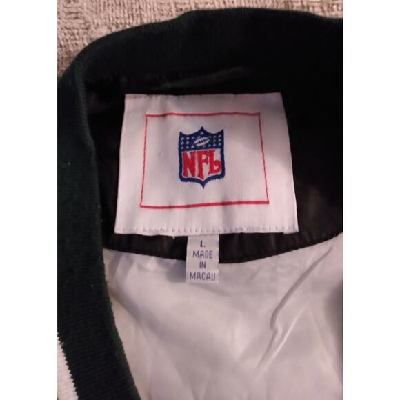 Green Bay Packers Windbreaker Men's Large NFL V-Neck Pullover Jacket Football - Picture 7 of 12